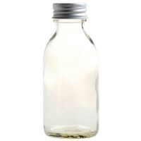 Essentially Natural Clear Glass Bottle with Aluminium Screw Cap